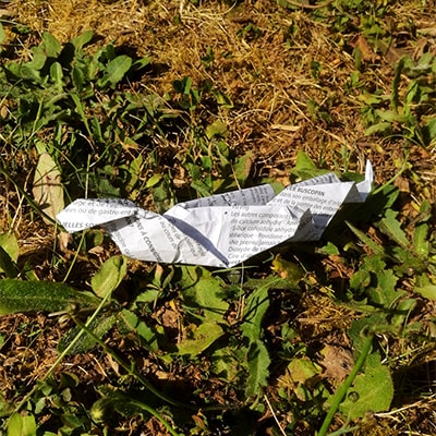 Ceci est un origami de serpent
