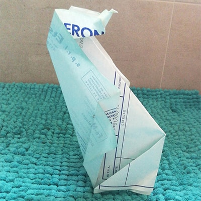 Ceci est un origami de pingouin