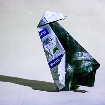 Ceci est une origami de pingouin